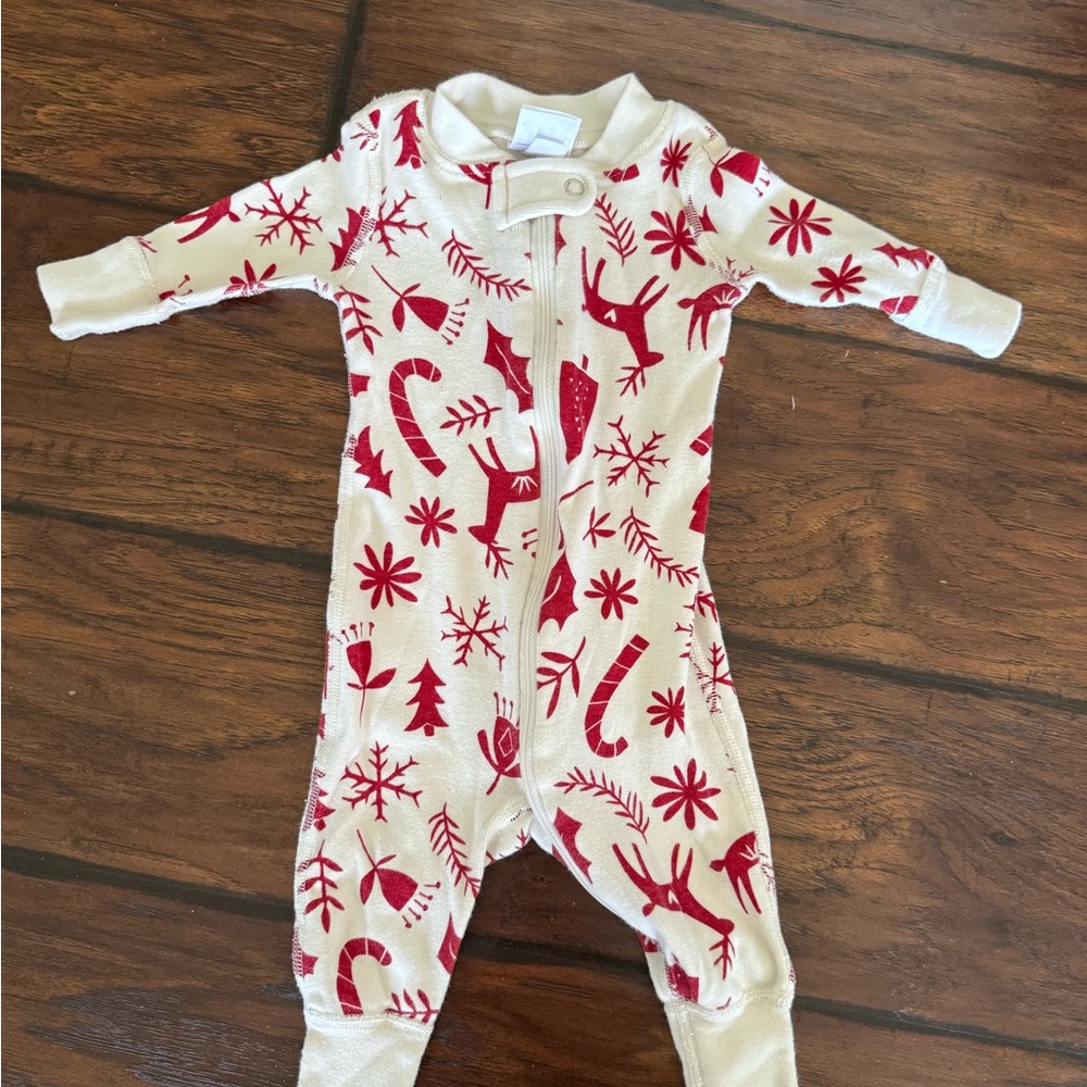 Hanna Andersson Red and White Kids One Piece